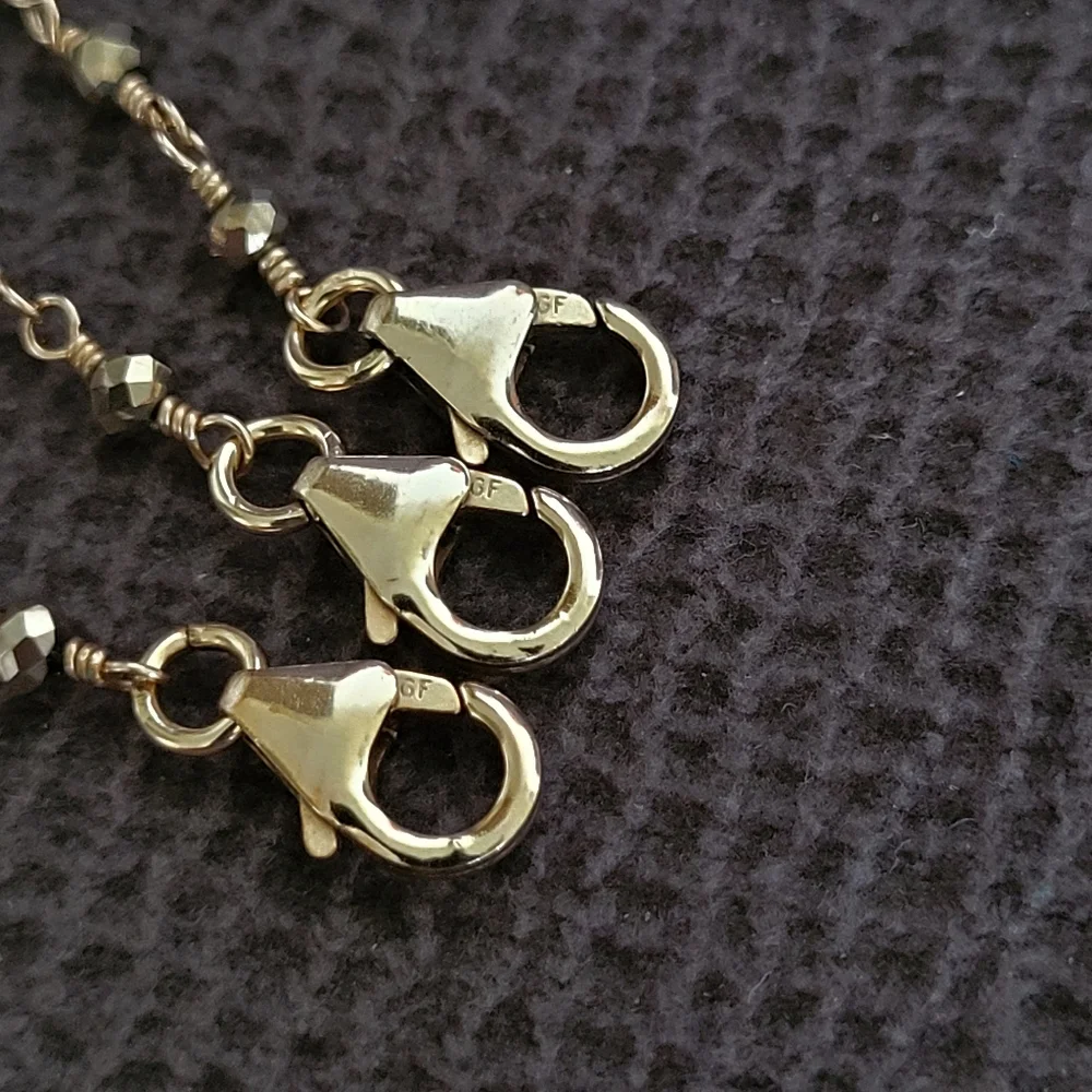 ✨️HP✨️ Dainty Gold💛 Pyrite Bracelet Trio3️⃣ - NWOT